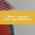 What I Learned from Legal Webinars